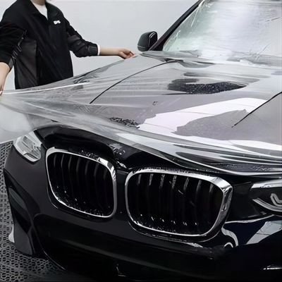 Καλή τιμή. 7.5mil TPU PPF Φόρμα προστασίας χρώματος αυτοκινήτου 1.52*15M Αντι-κίτρινο αυτοκόλλητο Διαφανές σε απευθείας σύνδεση